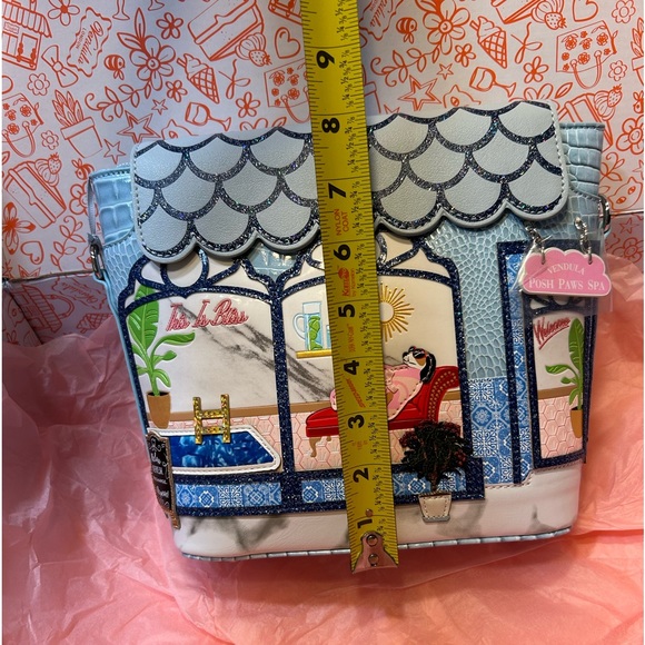 Vendula London Posh Paws Spa Flap crossbody and zipper wallet - Picture 11 of 16